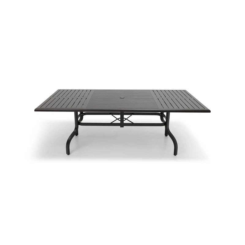 44x84 Inch Rectangle Scoria Farnham Slat Dining Table - The Great Escape
