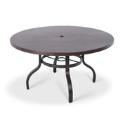 54 Inch Round Erie Etched Reclaimed Barnwood Table - The Great Escape