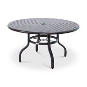 54 Inch Round Scoria Farnham Slat Table - The Great Escape