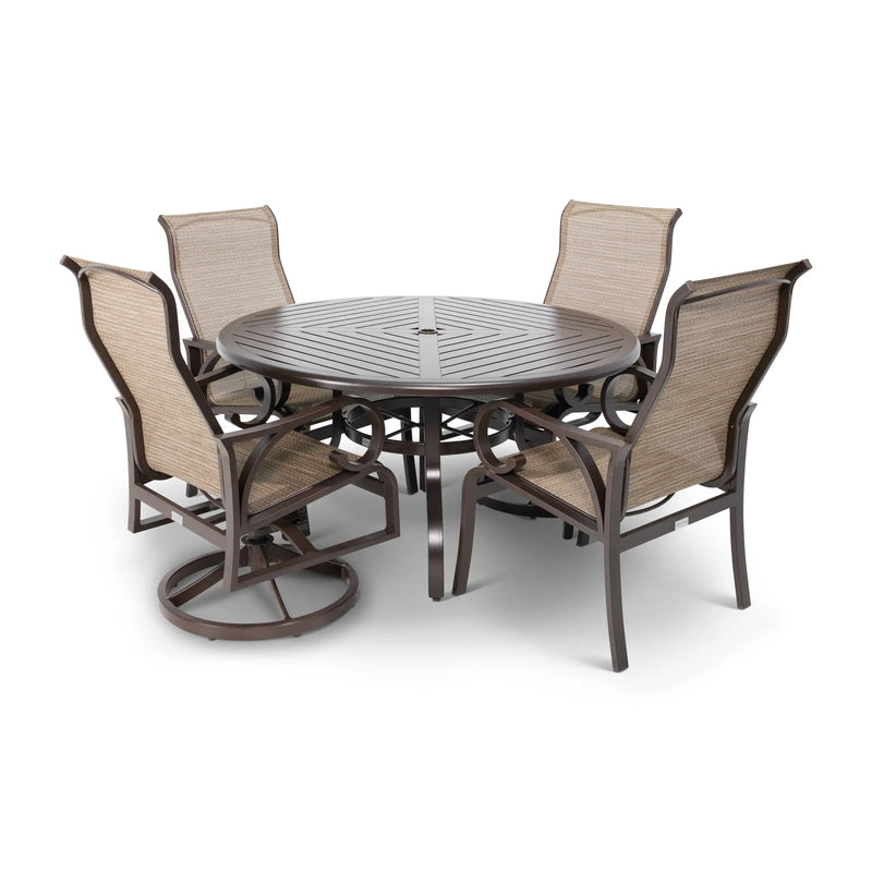 Aberdeen 5 Piece Dining Group With 2 Swivel Rockers - The Great Escape