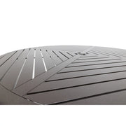 60 Inch Round Scoria Farnham Slat Dining Table - The Great Escape