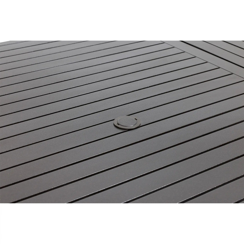 60"x84" Rectangle Scoria Farnham Slat Dining Table - The Great Escape