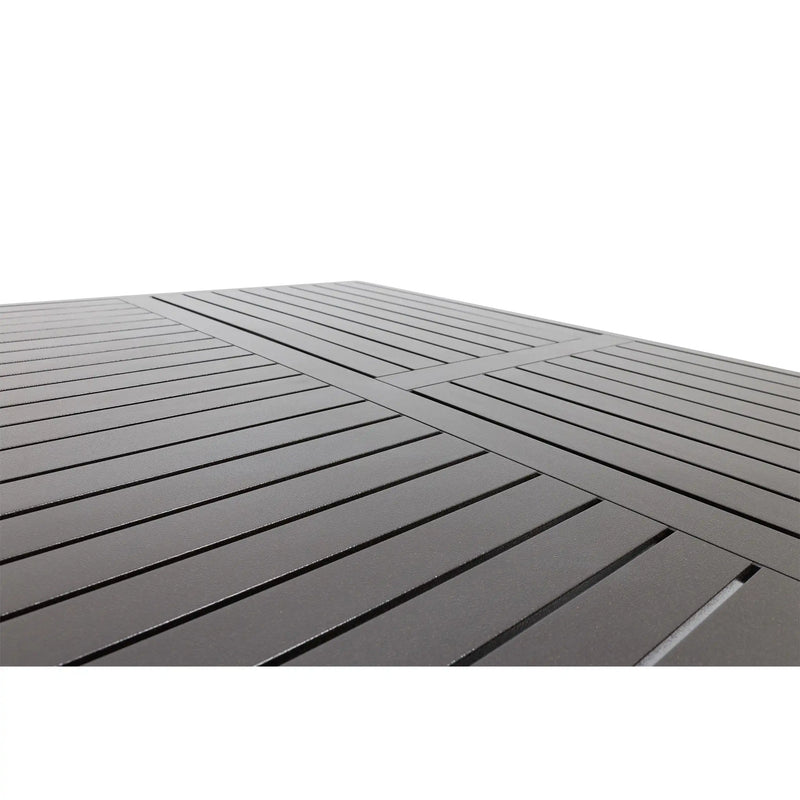 60"x84" Rectangle Scoria Farnham Slat Dining Table - The Great Escape