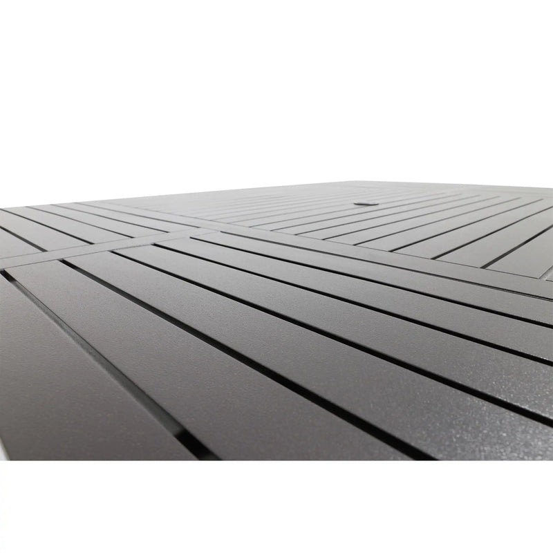 60"x84" Rectangle Scoria Farnham Slat Dining Table - The Great Escape