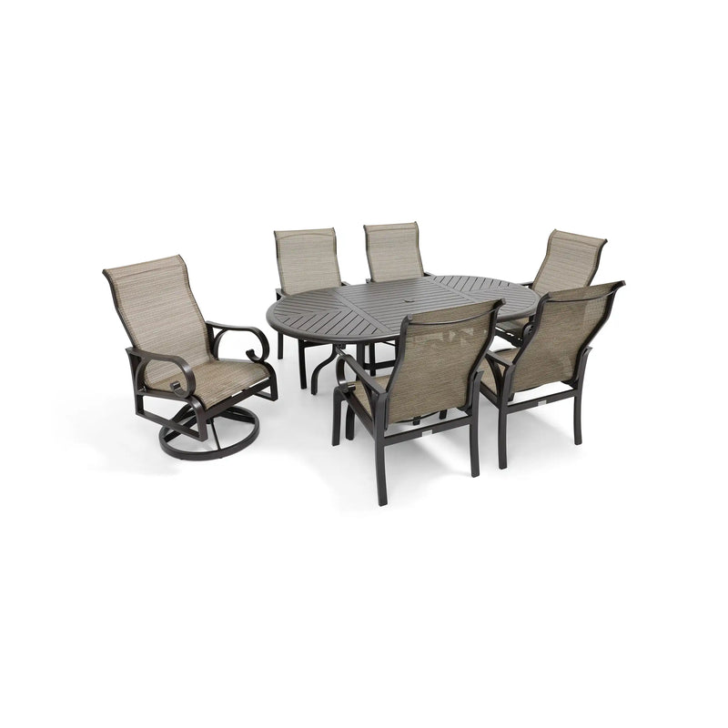 Aberdeen 7 Piece Oval Dining Group - The Great Escape