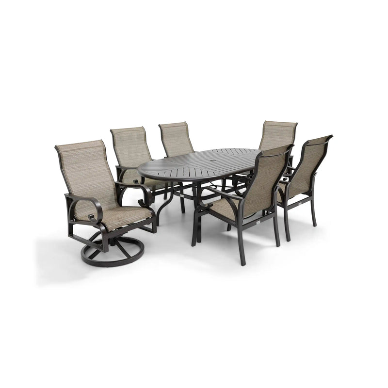 Aberdeen 7 Piece Oval Dining Group - The Great Escape