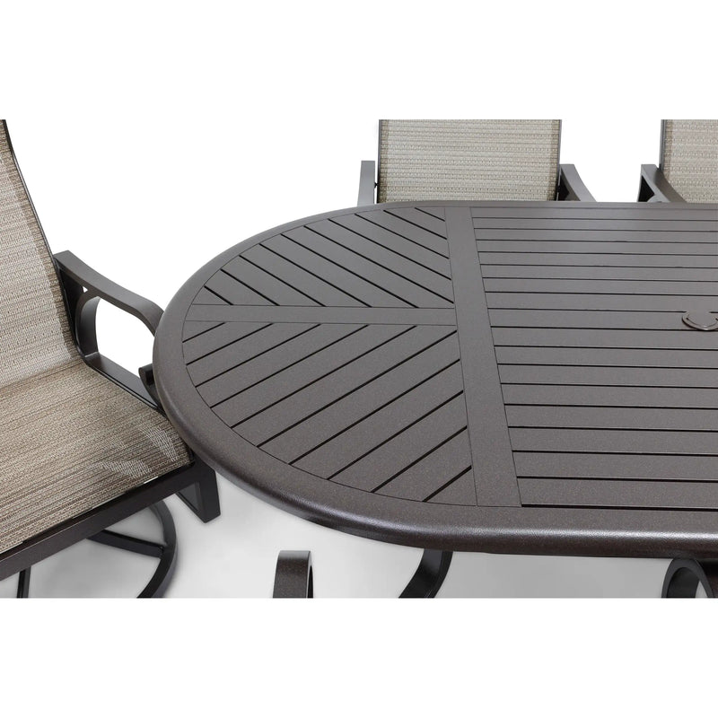 Aberdeen 7 Piece Oval Dining Group - The Great Escape