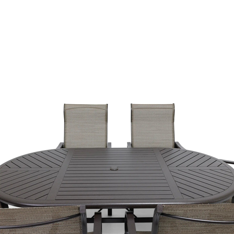 Aberdeen 7 Piece Oval Dining Group - The Great Escape