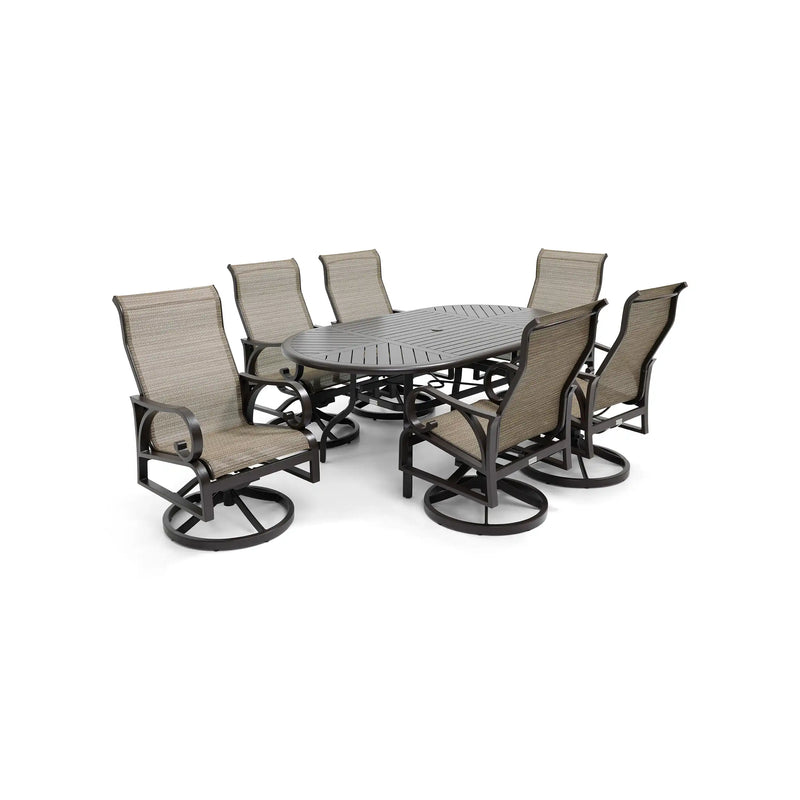 Aberdeen 7 Piece Oval Dining Group - The Great Escape