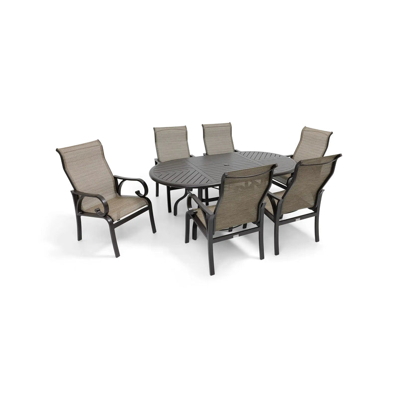 Aberdeen 7 Piece Oval Dining Group - The Great Escape