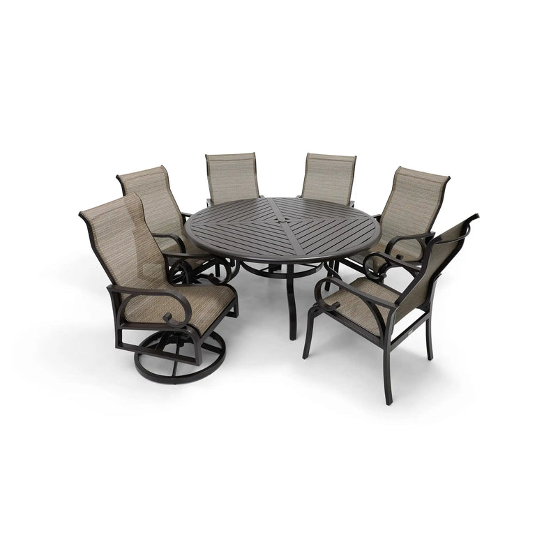 Aberdeen 7 Piece Round Dining Group - The Great Escape