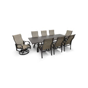 Aberdeen 9 Piece Dining Group W/ 44"x112" Rect. Table - The Great Escape