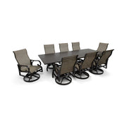 Aberdeen 9 Piece Dining Group W/ 44"x112" Rect. Table - The Great Escape