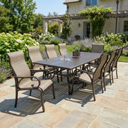 Aberdeen 9 Piece Dining Group W/ 44"x112" Rect. Table - The Great Escape