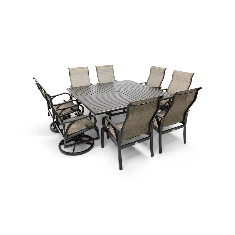 Aberdeen 9 Piece Square Dining Group - The Great Escape