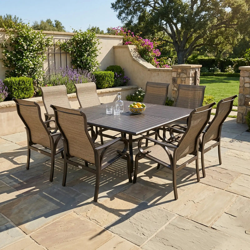 Aberdeen 9 Piece Square Dining Group - The Great Escape