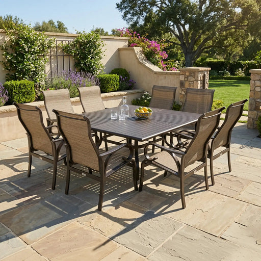 Aberdeen 9 Piece Square Dining Group - The Great Escape