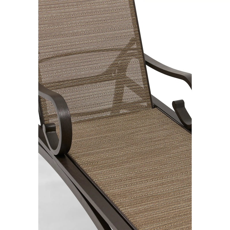 Aberdeen Deluxe Sling Chaise Lounge W/ Arms - The Great Escape