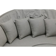 St. Kitts Grey 4 Piece 76" Rd. Daybed W/ Canopy Makar Oyster - The Great Escape