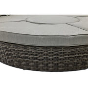 St. Kitts Grey 4 Piece 76" Rd. Daybed W/ Canopy Makar Oyster - The Great Escape