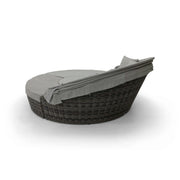St. Kitts Grey 4 Piece 76" Rd. Daybed W/ Canopy Makar Oyster - The Great Escape