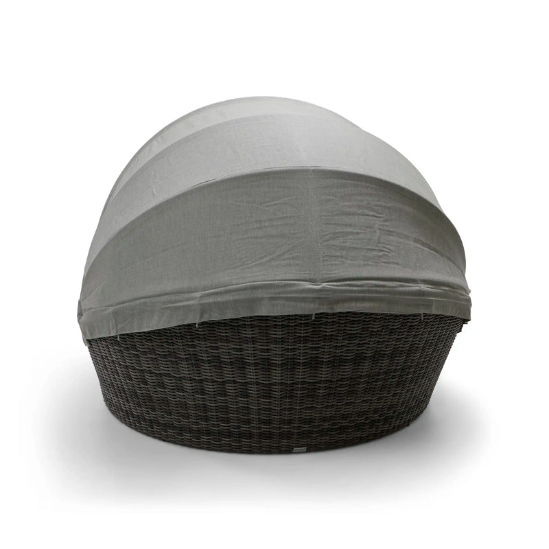 St. Kitts Grey 4 Piece 76" Rd. Daybed W/ Canopy Makar Oyster - The Great Escape
