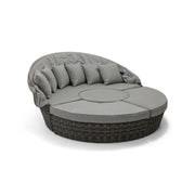 St. Kitts Grey 4 Piece 76" Rd. Daybed W/ Canopy Makar Oyster - The Great Escape