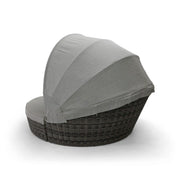 St. Kitts Grey 4 Piece 76" Rd. Daybed W/ Canopy Makar Oyster - The Great Escape