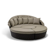 St. Kitts 4 Piece 76" Rd. Daybed W/ Canopy Lifeguard Ostrich - The Great Escape