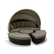 St. Kitts 4 Piece 76" Rd. Daybed W/ Canopy Lifeguard Ostrich - The Great Escape