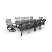 Coastline 11 Piece Black Dining Group W/ 44"x112" Rect. Table - The Great Escape