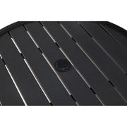 28" Round Black Poly Plank Bistro Table - The Great Escape