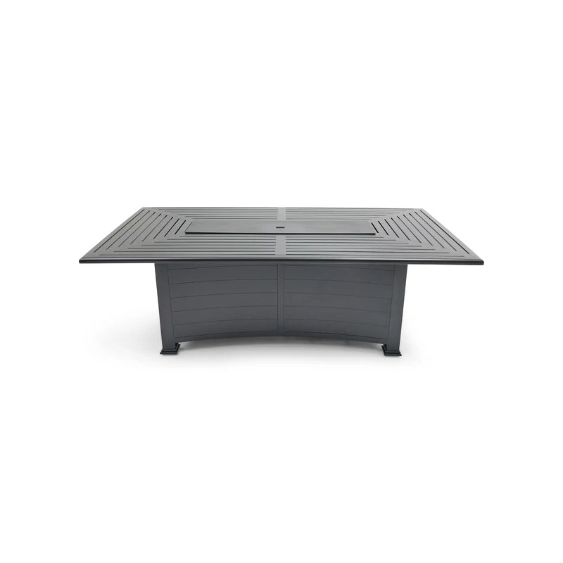 44"x84" Black Fire Dining Table W/ Lid - The Great Escape