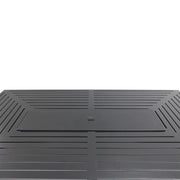 44"x84" Black Fire Dining Table W/ Lid - The Great Escape