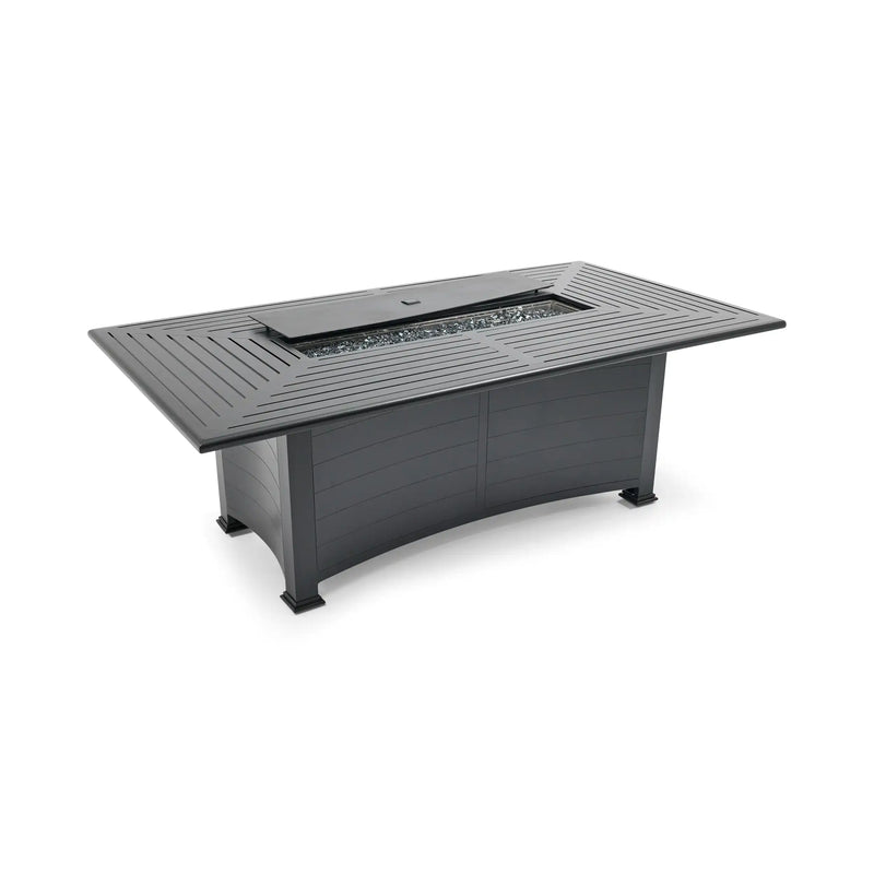 44"x84" Black Fire Dining Table W/ Lid - The Great Escape