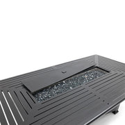 44"x84" Black Fire Dining Table W/ Lid - The Great Escape