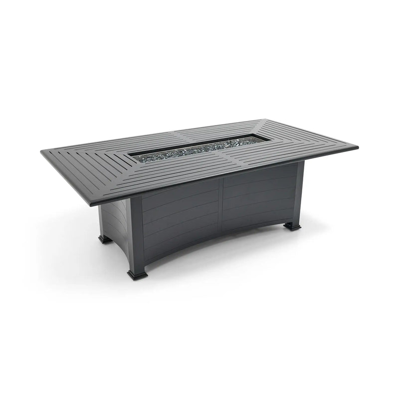 44"x84" Black Fire Dining Table W/ Lid - The Great Escape
