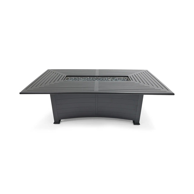 44"x84" Black Fire Dining Table W/ Lid - The Great Escape
