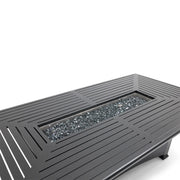 44"x84" Black Fire Dining Table W/ Lid - The Great Escape