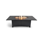 44"x84" Black Fire Dining Table W/ Lid - The Great Escape