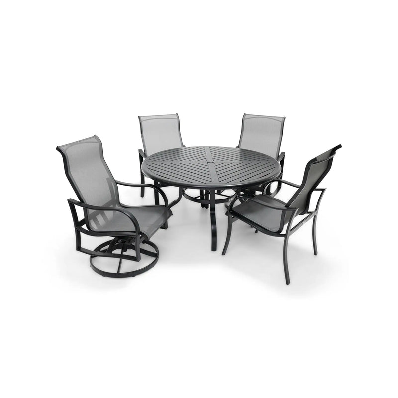 Coastline 5 Piece Black Dining Group - The Great Escape