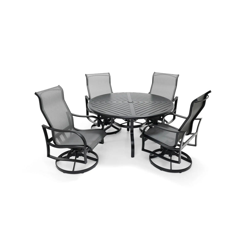 Coastline 5 Piece Black Dining Group - The Great Escape
