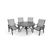 Coastline 5 Piece Black Dining Group - The Great Escape