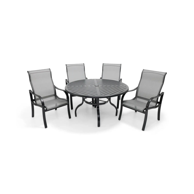 Coastline 5 Piece Black Dining Group - The Great Escape