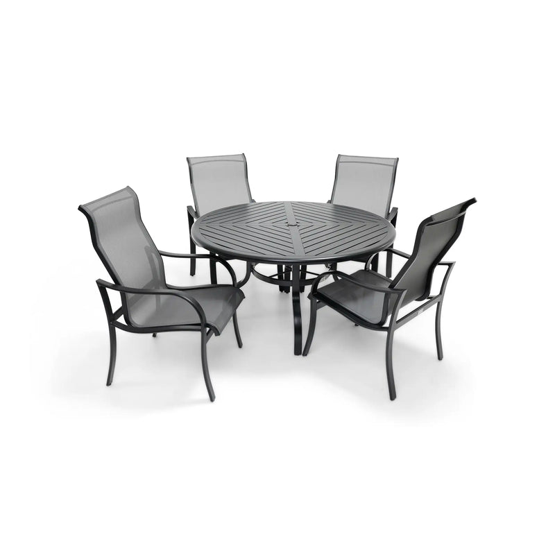Coastline 5 Piece Black Dining Group - The Great Escape