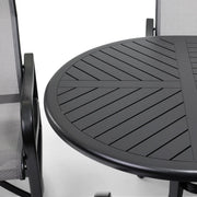 Coastline 7 Piece Black Oval Dining Group - The Great Escape
