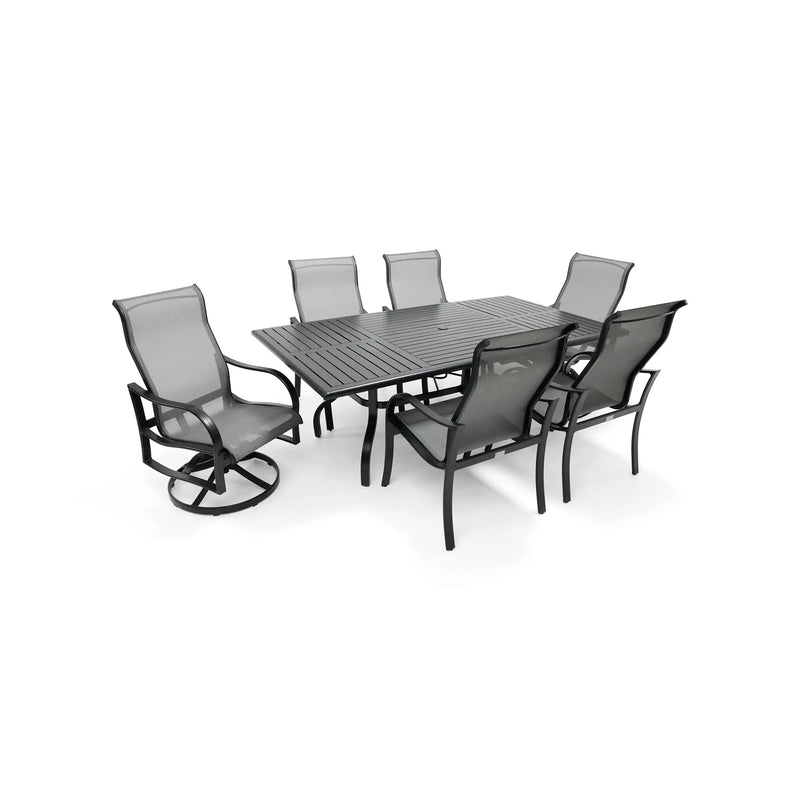 Coastline 7 Piece Black Dining Group - The Great Escape