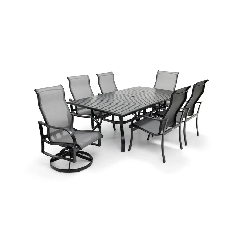 Coastline 7 Piece Black Dining Group - The Great Escape