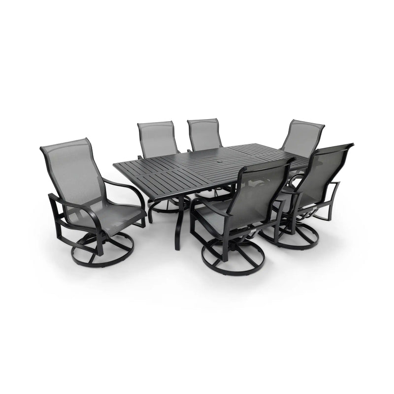 Coastline 7 Piece Black Dining Group - The Great Escape