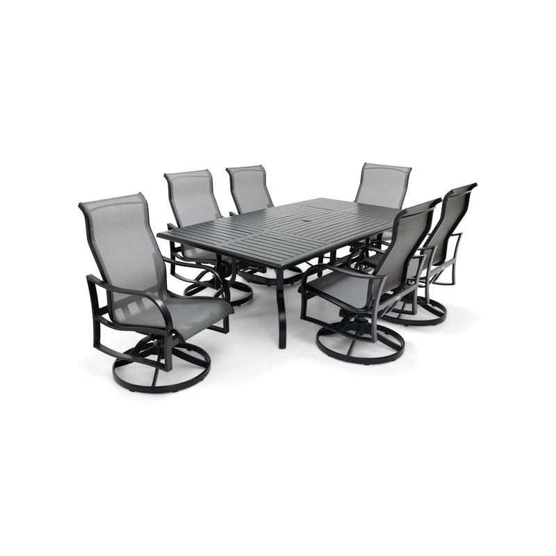 Coastline 7 Piece Black Dining Group - The Great Escape